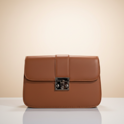 Elegant Square Lock Mini Shoulder Bag (CR-097)