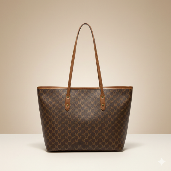 Monogram Print Luxury Tote Bag (CR-036)