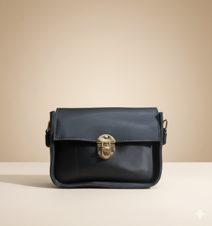 Elegant White Luxe Crossbody Bag (CR-075)