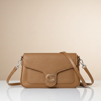 Luxury Textured Flap Crossbody Bag (CR-102)