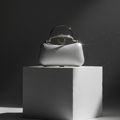 Rhinestone Ring Handle Party Bag (CR-038)