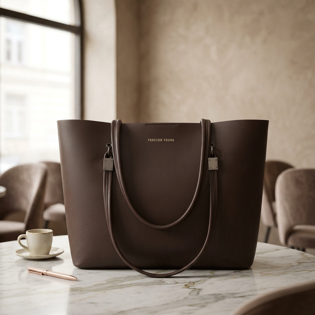 Handbag Vegan Leather, Stylish, Tote CR-043