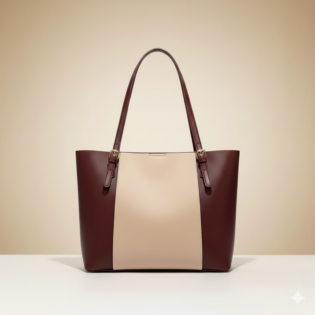 Elegant Leather Tote Bag – (CR-059)