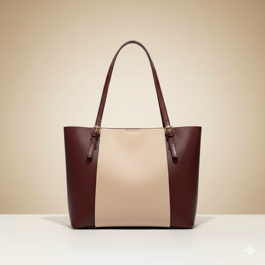 Elegant Leather Tote Bag – (CR-059)