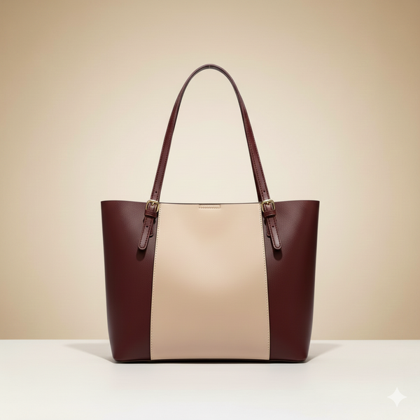 Elegant Leather Tote Bag – (CR-059)