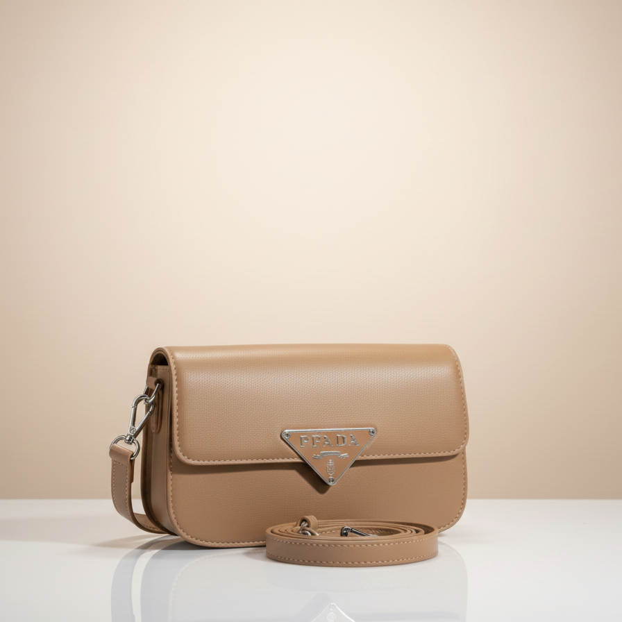 Signature Triangle Emblem Mini Shoulder Bag (CR-098)