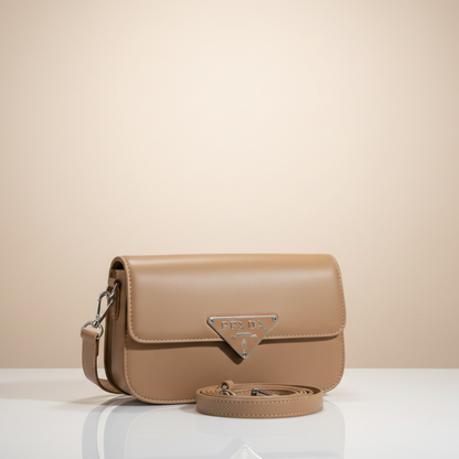 Signature Triangle Emblem Mini Shoulder Bag (CR-098)