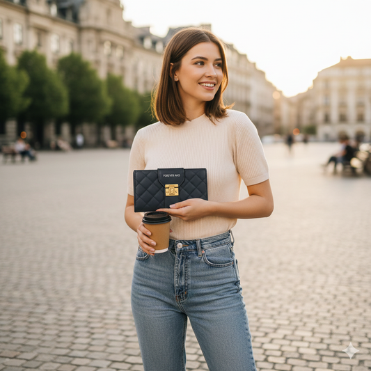 Forever AHS Lock Style Leather Wallet (CR-091)