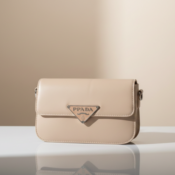 Signature Triangle Emblem Mini Shoulder Bag (CR-098)