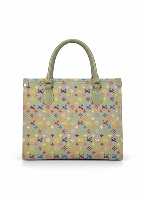 Luxury-Inspired Color Pop Tote – Multicolor Monogram Chic (ZTS 053 LV Box)