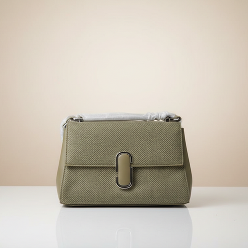 Top-Handle Bag with Statement Lock (CR-046)