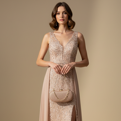 Luxury Glitter Oval Clutch (CR-037)