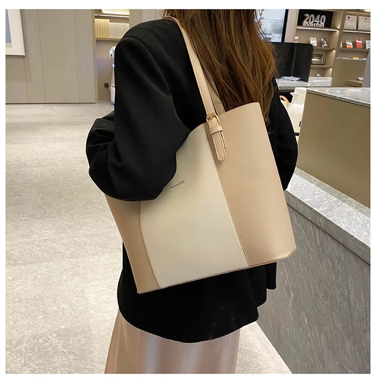 Elegant Leather Tote Bag – Spacious Everyday Shoulder Handbag ZTS-CR-059