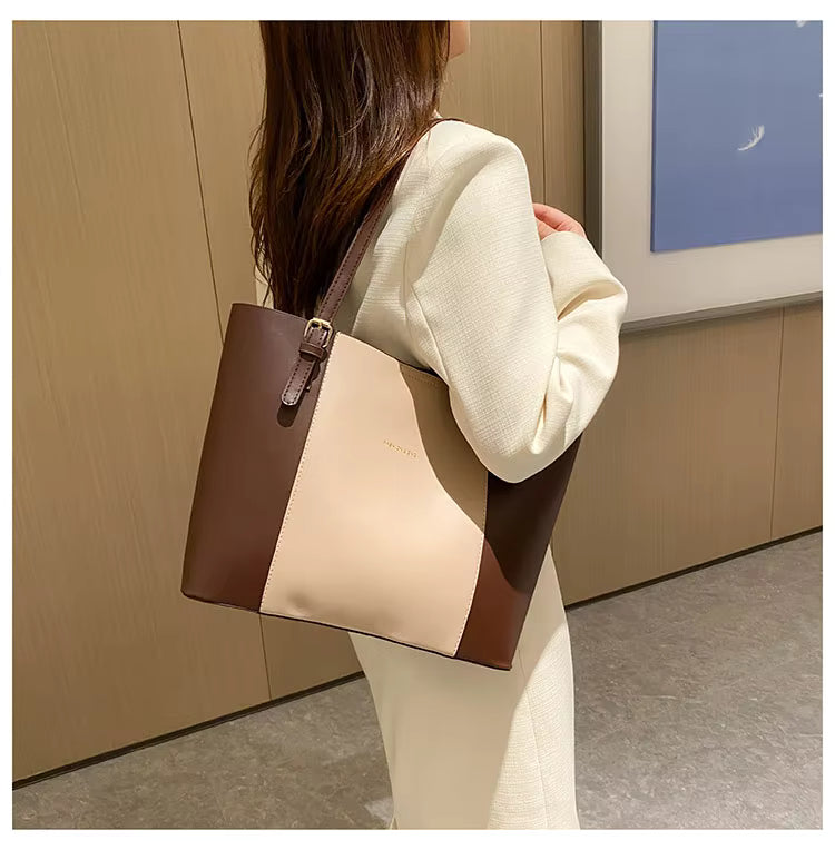 Elegant Leather Tote Bag – Spacious Everyday Shoulder Handbag ZTS-CR-059