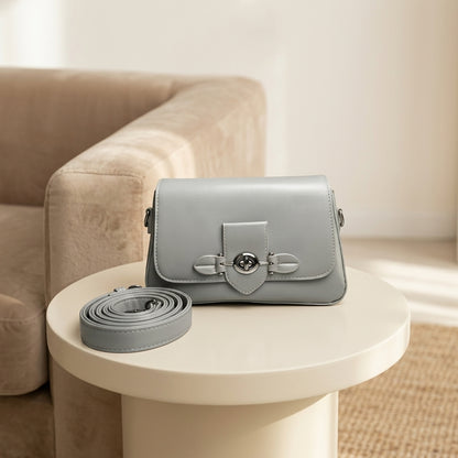 Classic Saddle Bag with Buckle Closure CR-087