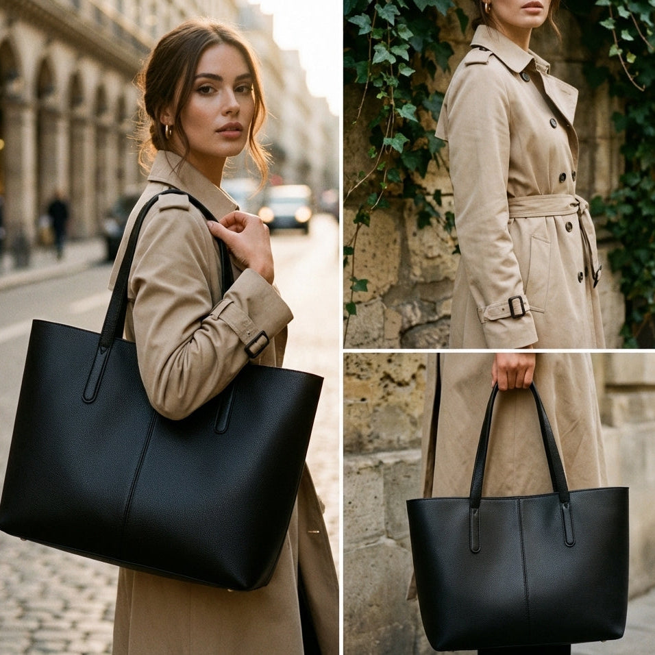 The Arched Minimalist Satchel Handbag (CR-055)