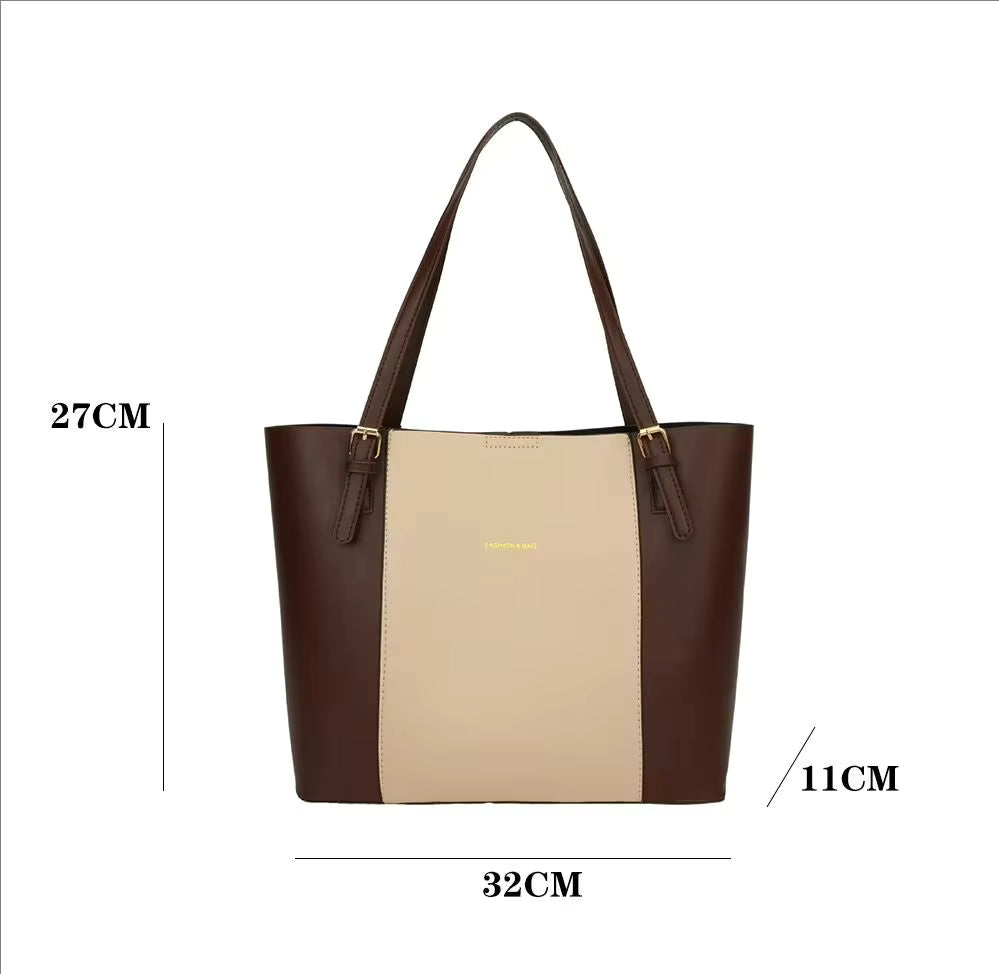 Elegant Leather Tote Bag – Spacious Everyday Shoulder Handbag ZTS-CR-059