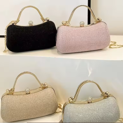 Women Golden Chain Shoulder Handbags for Women Luxury CR-037
