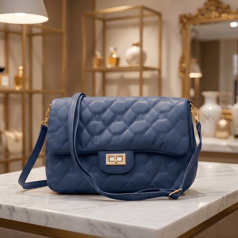 Shoulder Bag, Caramel Quilted Strap Stylish Bag  for Women CR-058