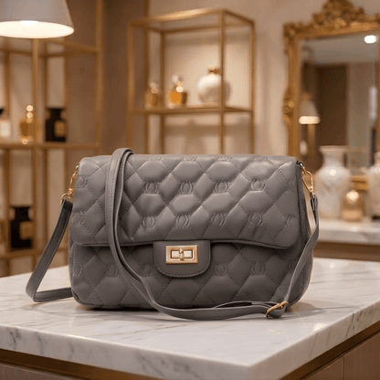 Shoulder Bag, Caramel Quilted Strap Stylish Bag  for Women CR-058