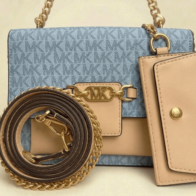 Handbag Signature Monogram Crossbody Bag with Mini Pouch CR-147