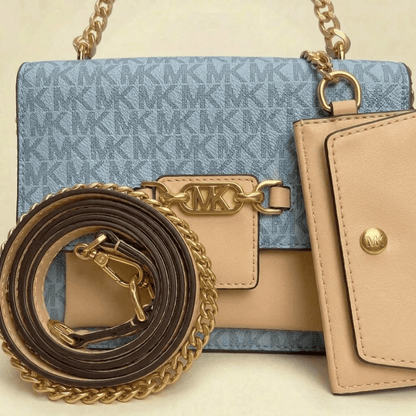 Handbag Signature Monogram Crossbody Bag with Mini Pouch CR-147