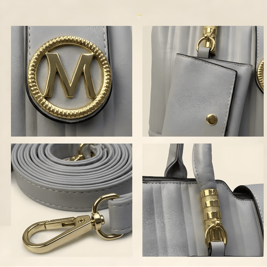 Premium Quilted Ladies Hand Bag With Pouch CR-141