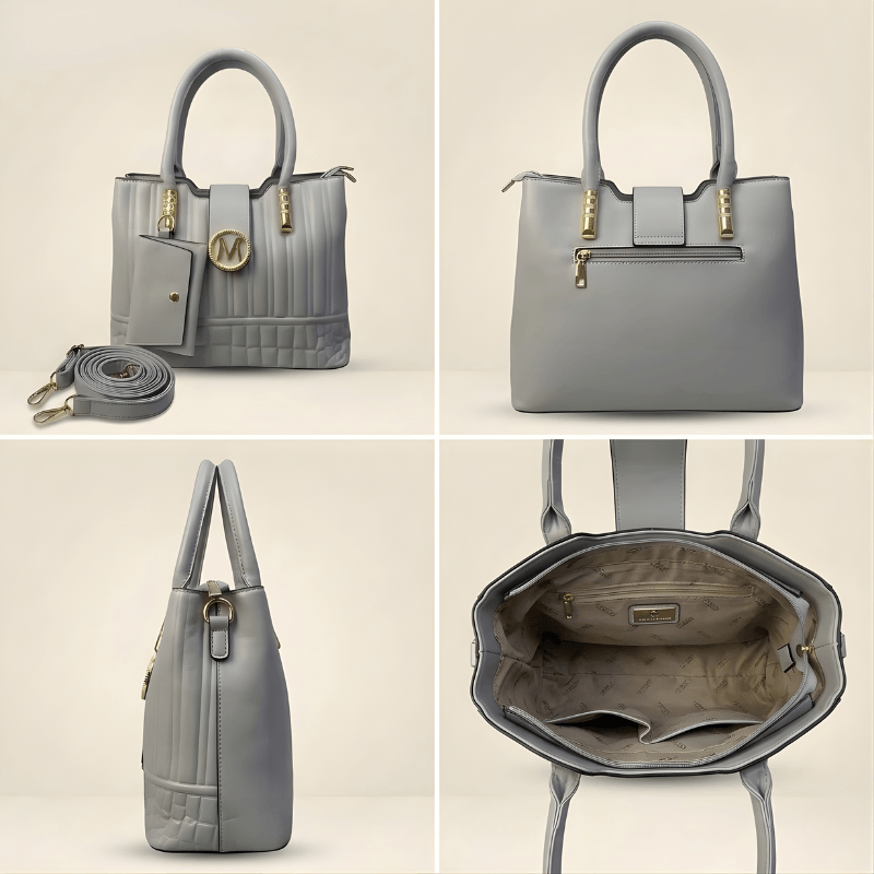 Premium Quilted Ladies Hand Bag With Pouch CR-141