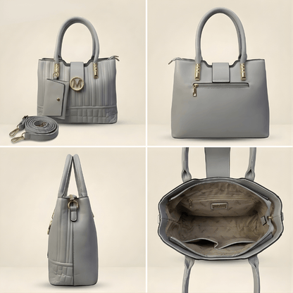 Premium Quilted Ladies Hand Bag With Pouch CR-141