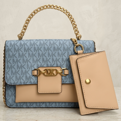 Handbag Signature Monogram Crossbody Bag with Mini Pouch CR-147
