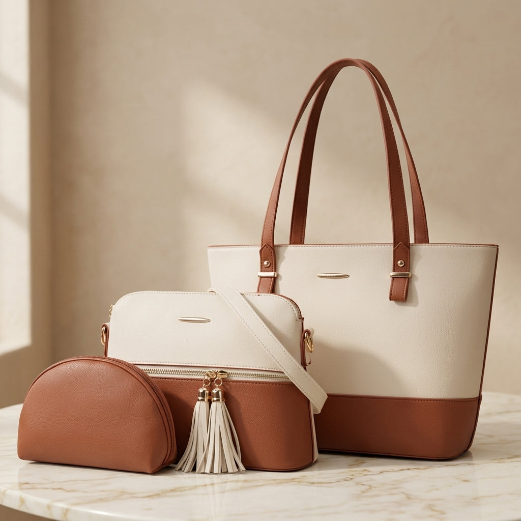 Chic Office Tote & Crossbody Combo Set CR-018