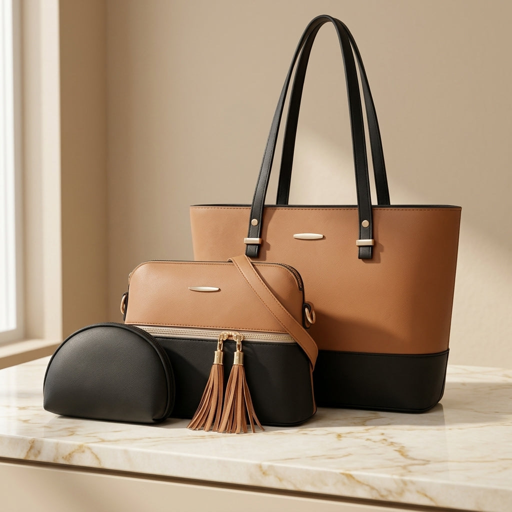 Chic Office Tote & Crossbody Combo Set CR-018