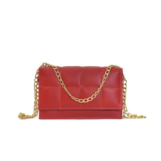 Red Quilted Sling Bag – Bold Elegance, Effortless Chic