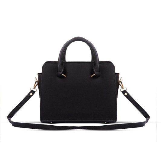 Classic Black Structured Tote Bag