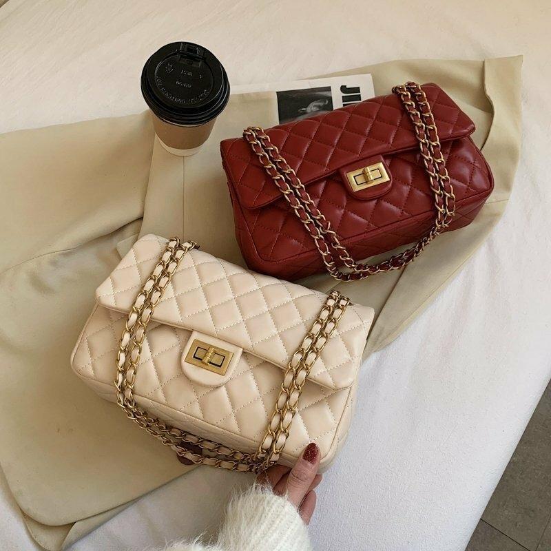 Caramel Quilted Chain Shoulder Bag – Sophisticated & Stylish (ZTS-CR-058)