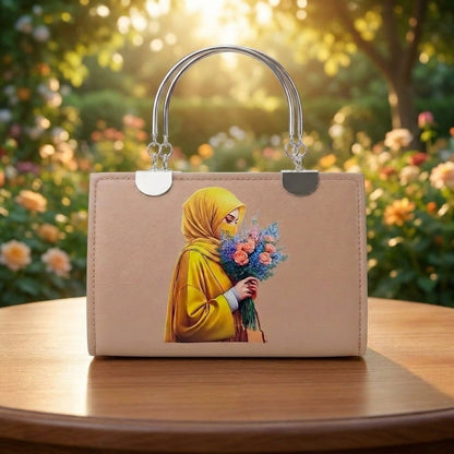 Elegant Hijabi Girl Printed Handbag for Women CR-079