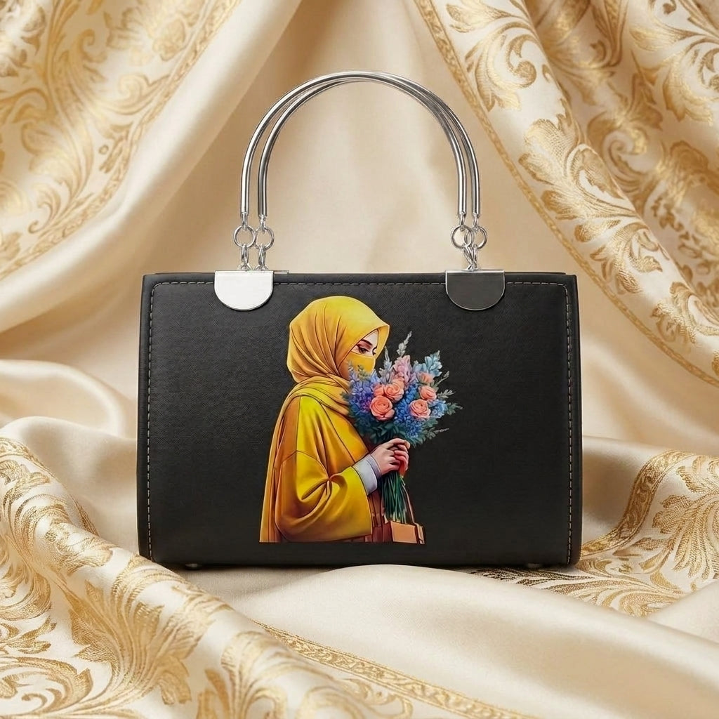 Elegant Hijabi Girl Printed Handbag for Women CR-079