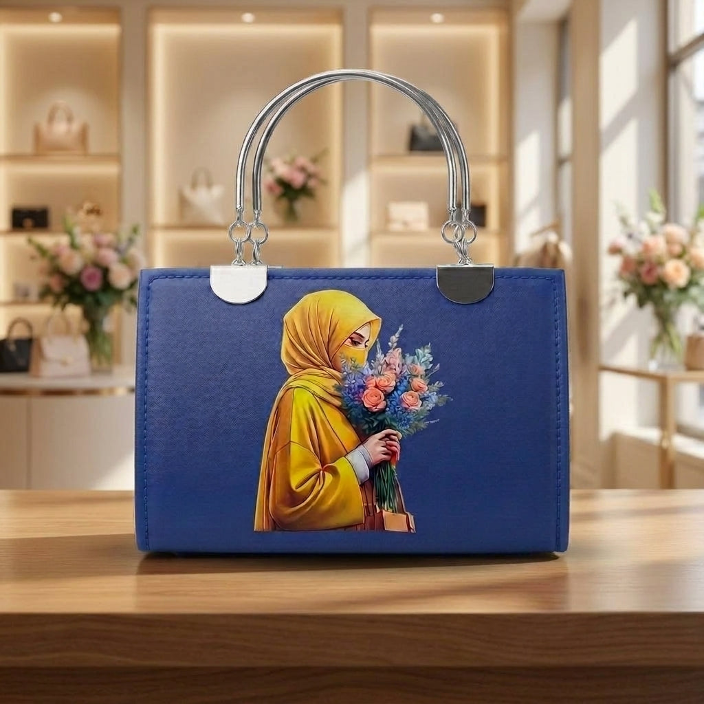 Elegant Hijabi Girl Printed Handbag for Women CR-079