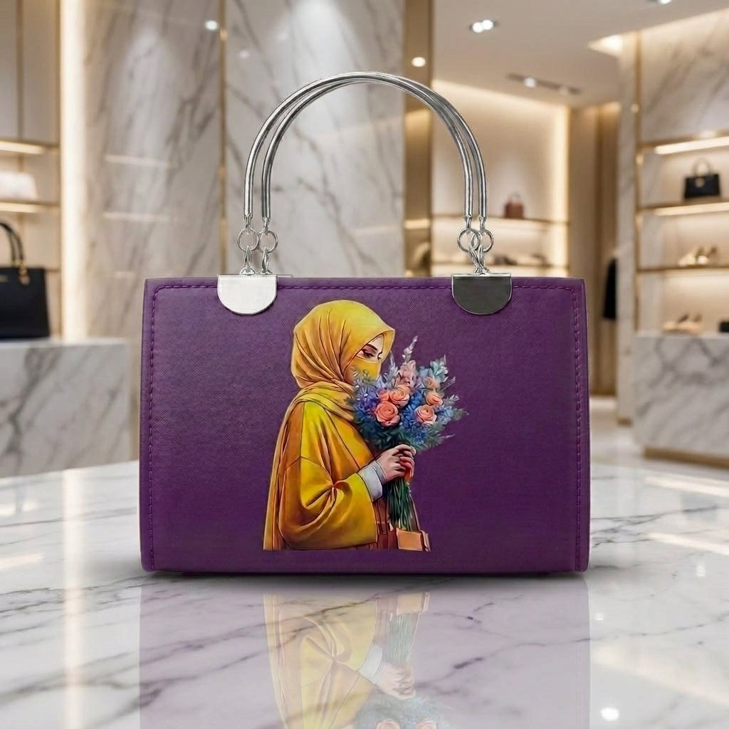 Elegant Hijabi Girl Printed Handbag for Women CR-079