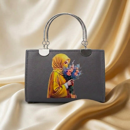Elegant Hijabi Girl Printed Handbag for Women CR-079