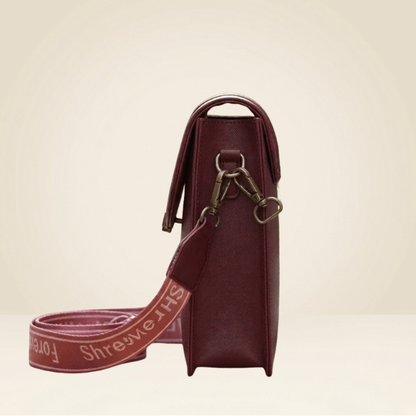Crossbody Bag Premium Maroon Mobile Sling Bag with Wide Strap CR_031