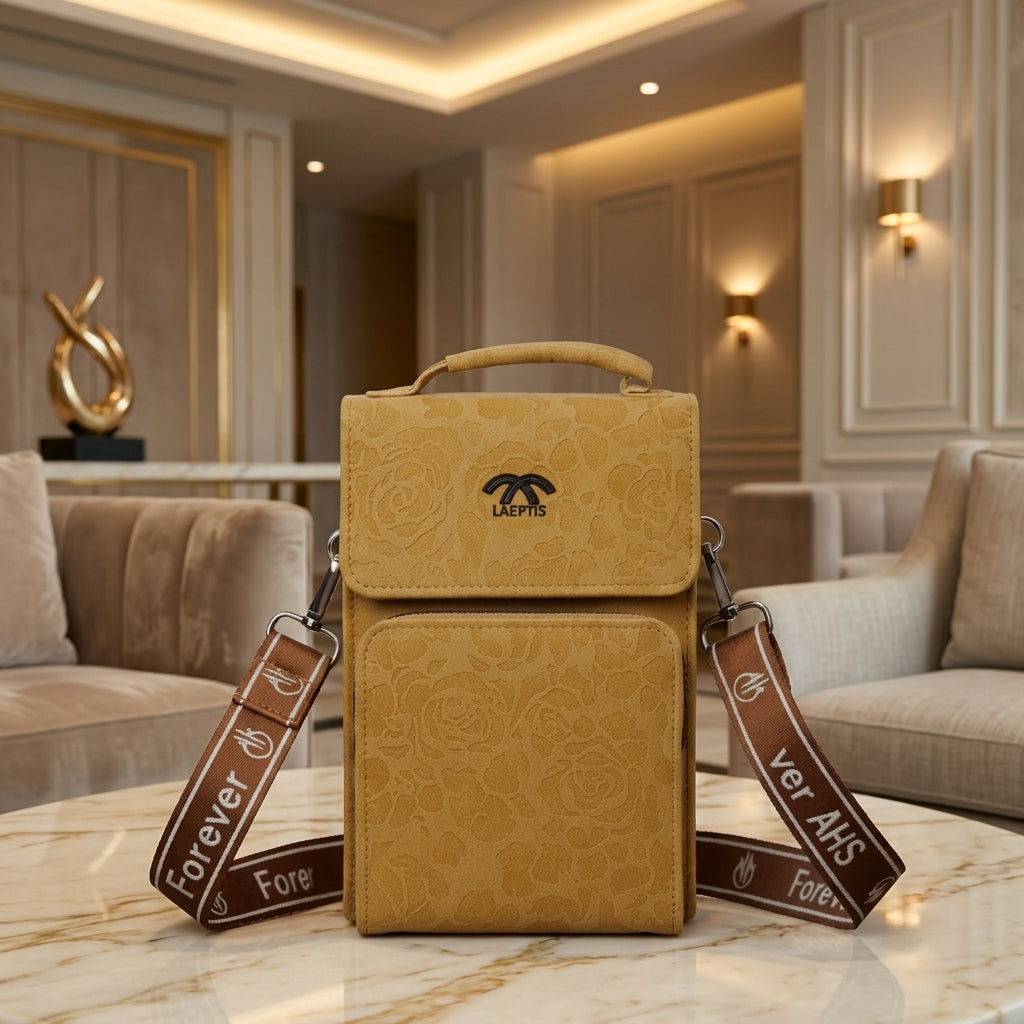 Crossbody Bag for women Premium Mustard Crossbody Bag with Signature Wide Strap CR-007