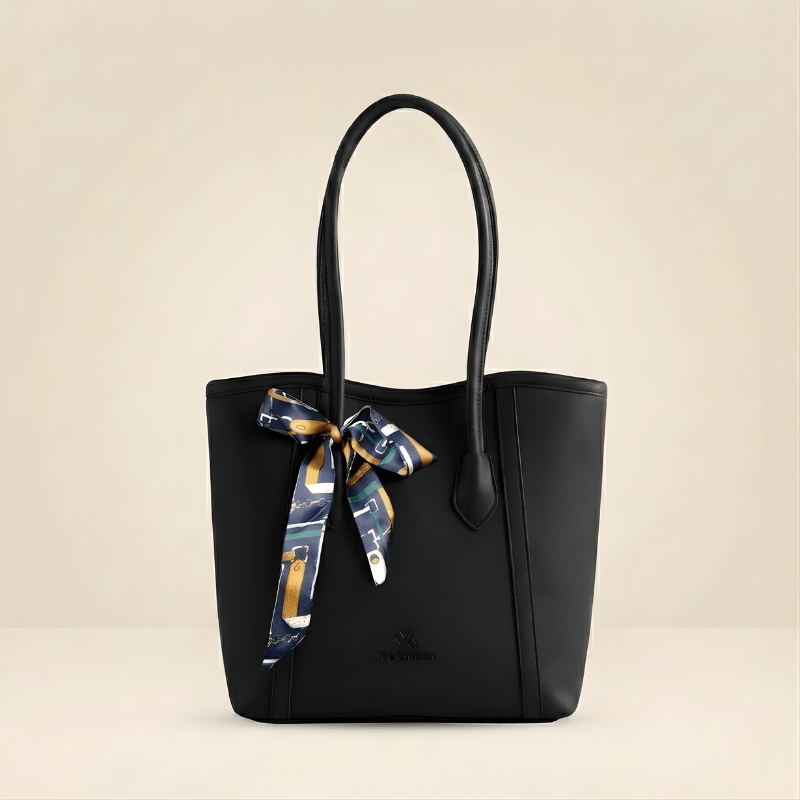 Luxury Tote Handbag with Silk Scarf CR-078