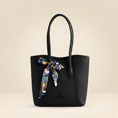 Luxury Tote Handbag with Silk Scarf CR-078