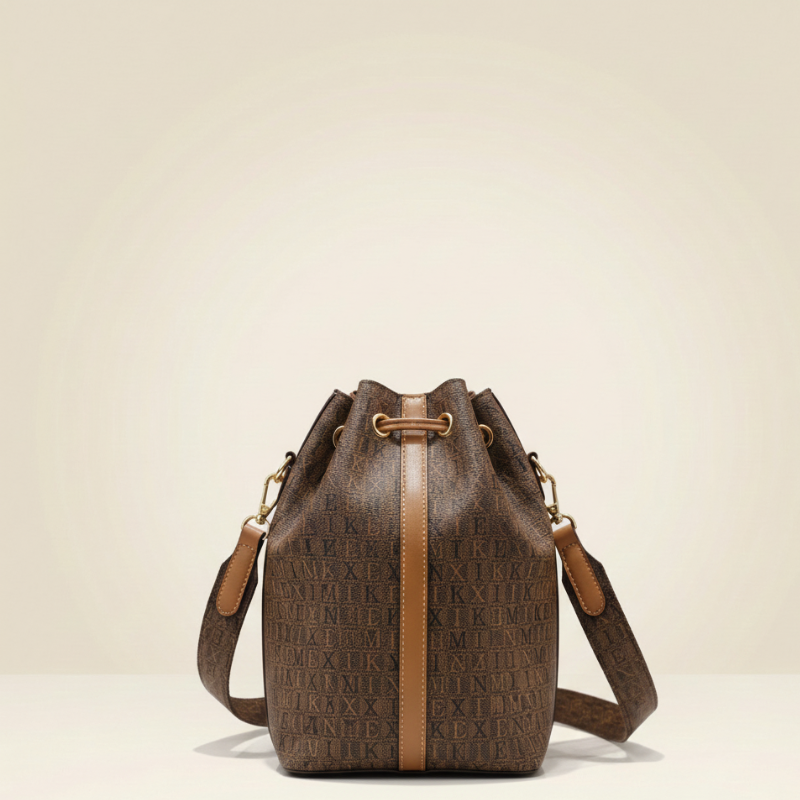 Multi Textured Ladies Tote Circular Monogram Bag CR-139