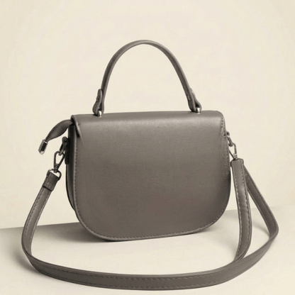 Premium Tan Saddle Handbag with Metallic Clasp – Elegant Ladies Bag CR-126