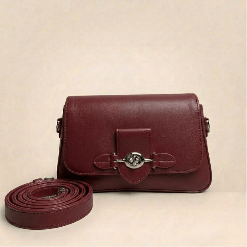 Luxury Structured Ladies Shoulder Bag Metallic Lock CR-143