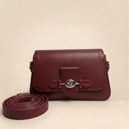Luxury Structured Ladies Shoulder Bag Metallic Lock CR-143