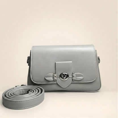 Luxury Structured Ladies Shoulder Bag Metallic Lock CR-143