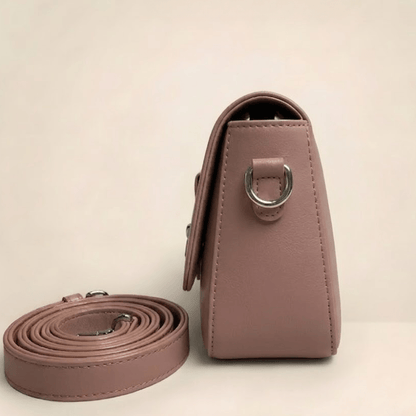 Luxury Structured Ladies Shoulder Bag Metallic Lock CR-143